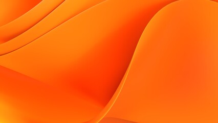 A vibrant 3D orange wave wallpaper that brings energy and excitement to any design project