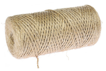 sisal cord isolated on white background