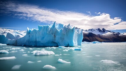 iceberg in polar regions generative ai - obrazy, fototapety, plakaty