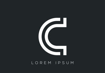 Initial Vector C letter logo design