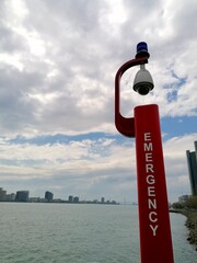 Notrufsäule in Detroit, USA