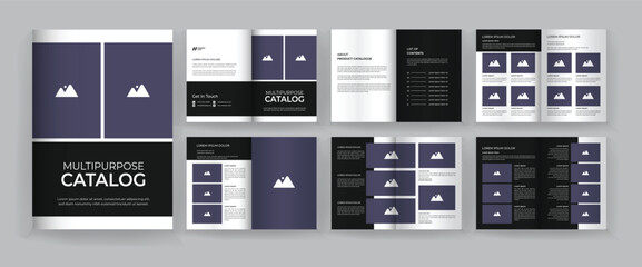 Company product and multipurpose product catalogue template design