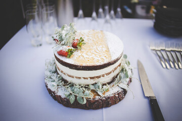 Indulgent and Beautiful Wedding Cake from a real wedding