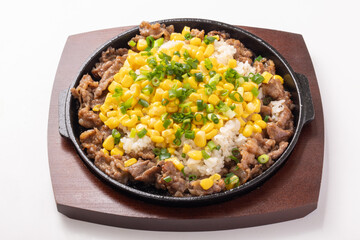 ビーフガーリックライス