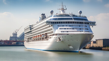 Fototapeta na wymiar Cruise ships in port