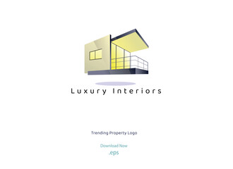Fototapeta premium Industrial Structures - Residential Buildings - Commercial Buildings - Institutional other Building logo. Vector illustration. Construction company unique logo.