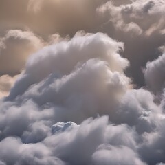 A soft and fluffy texture with fluffy clouds and cotton candy2, Generative AI