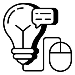 Trendy design icon of digital idea
