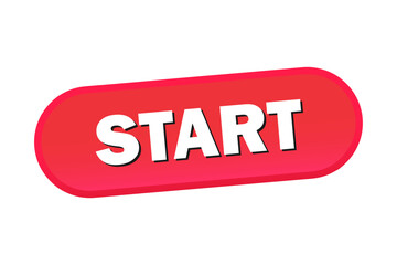 start web banner. start sticker, button or label. Vector