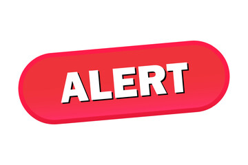 alert web banner. alert sticker, button or label. Vector
