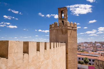 Espantaperros tower in the upper town of Badajoz (Spain) - obrazy, fototapety, plakaty