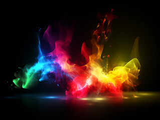 Spectrum of light dancing