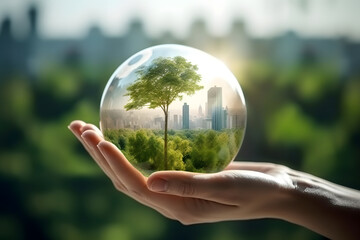 Nature in a Jar, made with an generative AI