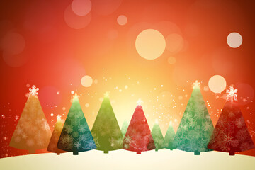 Beautiful colorful Christmas Background, made with generative AI