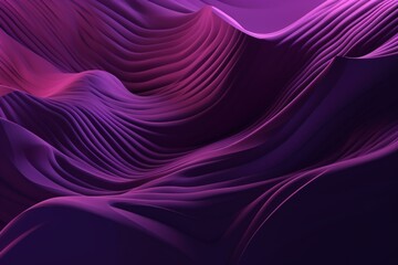 Abstract background in shades of purple. Three-dimensional artwork. Generative AI