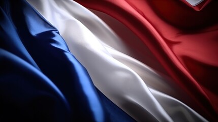 A stunning French flag flowing, 14th of July, patriotic, AI generated