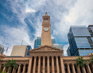 City Hall, King George Square, Brisbane, the capital and most populous city in Queensland, Australia