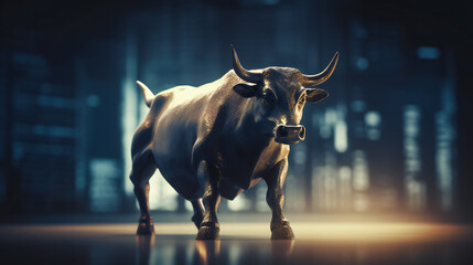 Bullish Trends in the Stock Market. AI Generated