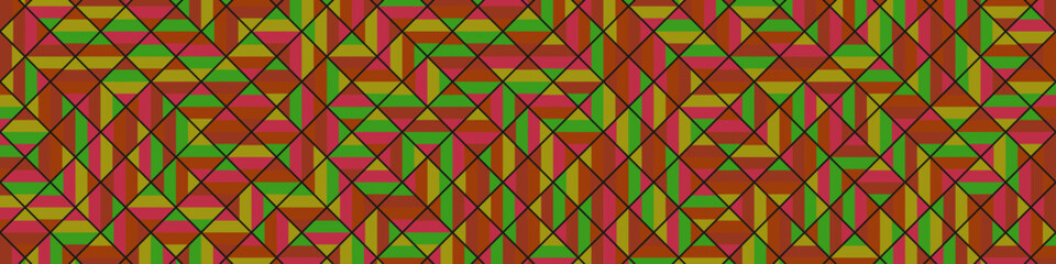 Color Rhombus tile tessellation pattern illustration