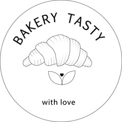 Bakery logo template design without background