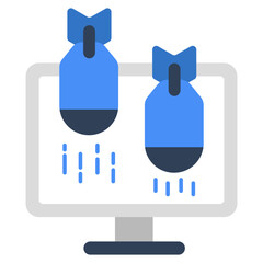 Modern design icon of ddos attack 