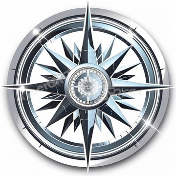 Compass emblem, created with generative AI