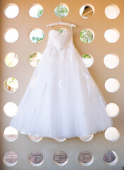 Creative and Stunning Wedding Dress Photography of a real wedding dress at a real wedding