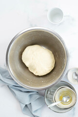 French pastry, croissant. Croissant series with preparation and final shoot
