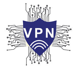VPN icon logo. vector illustration