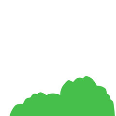 Obraz premium Illustration Of Thick Green Bush 