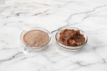 Leaf of the baobab tree, powdered and rehydrated used for food