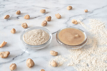 Baobab fruit in seed and powder form used for food
