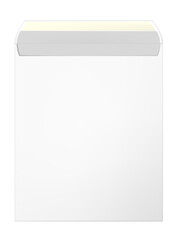 Blank envelope, back side. Png clipart isolated cut out on transparent background
