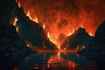  The Lake of Fire A Painful Glimpse into the Fires Below. Generative AI