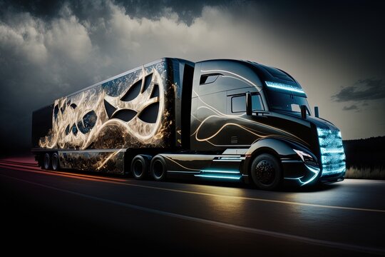 The Quantum Leap Forward in Transportation Power and Innovation: The Revolutionary Futuristic Truck. Generative AI