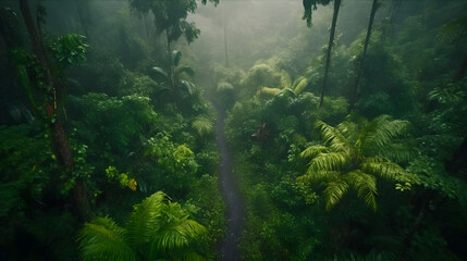Forest In The Fog - Rainforest