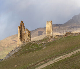 old towers, North Ossetia, Caucasus, Russia