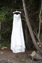 Creative and Stunning Wedding Dress Photography of a real wedding dress at a real wedding