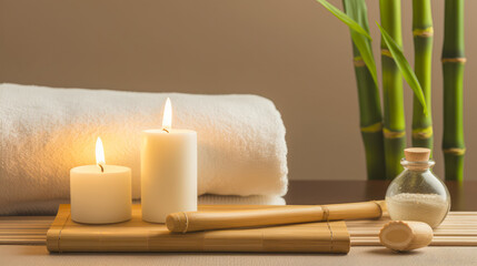 Obraz na płótnie Canvas Relaxation and meditation massage place