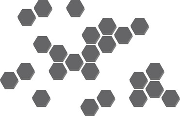 Obraz na płótnie Canvas Hexagon 3d