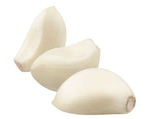Delicious garlic cloves, cut out