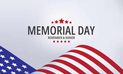 memorial day american banner