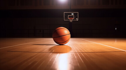 Basketball sport background. Illustration AI Generative.
