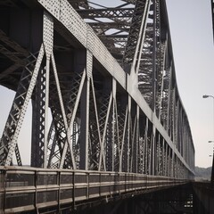 Close-Up View Of Bridge. generative AI