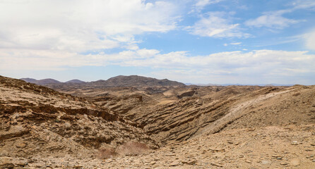 Fototapeta na wymiar Barren desert landscape of Kuiseb Pass Namibia