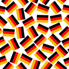 Happy Germany day pattern with flag. Pattern with flag of Germany. Illustration with flag. Seamless pattern.