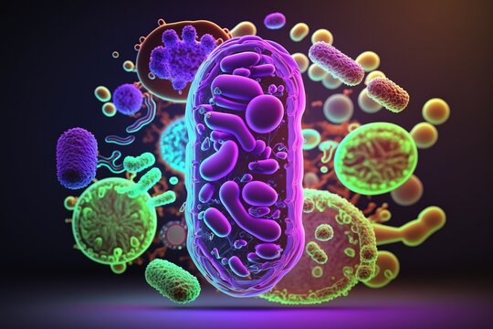 Probiotics Bacteria . Biology, Science Microscopic medicine. Digestion, stomac,h escherichia coli, treatment, Health care, medication, anatomy, organism. Generative AI