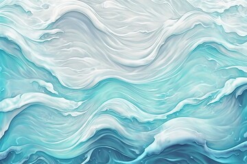 Obraz premium Watercolor Background in shades of blue on white background.