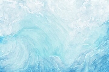 Watercolor Background in shades of blue on white background.