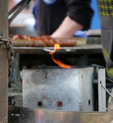 Grillen mit Würsten